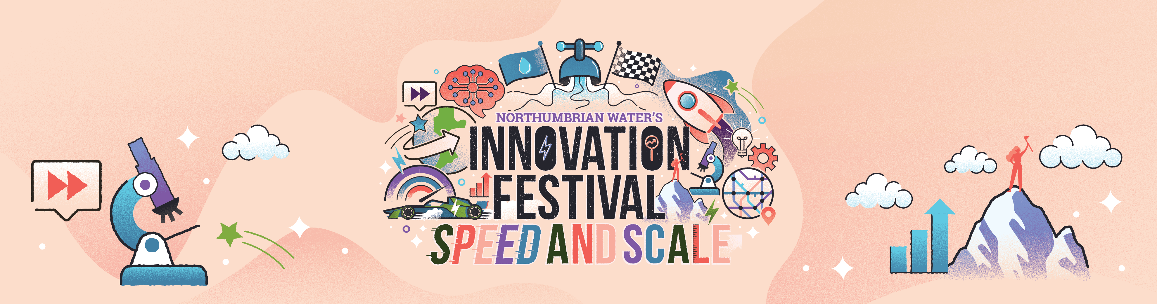 Innovation Festival 2024 logo and icons branding