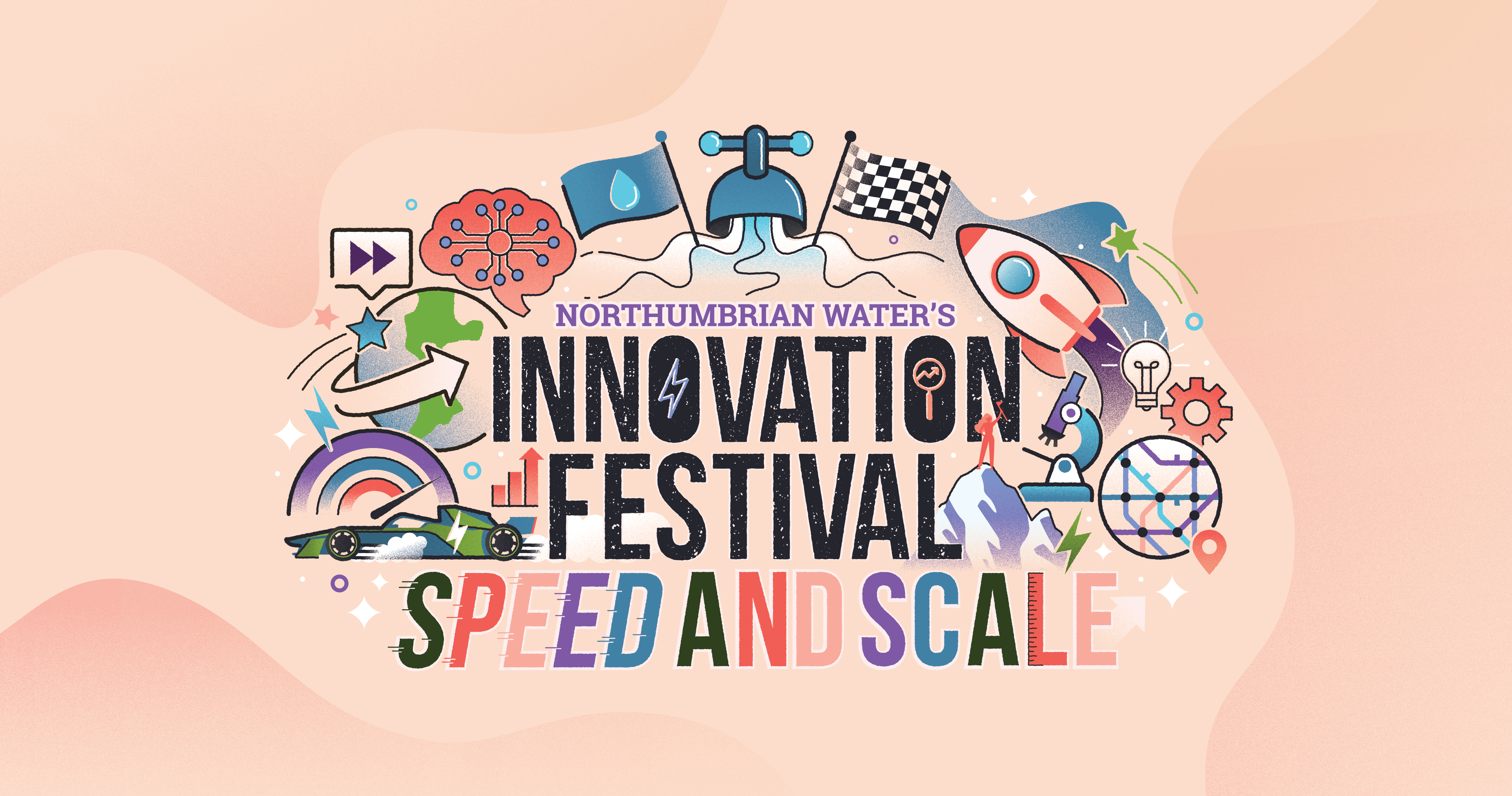 Innovation Festival 2024 logo and icons branding