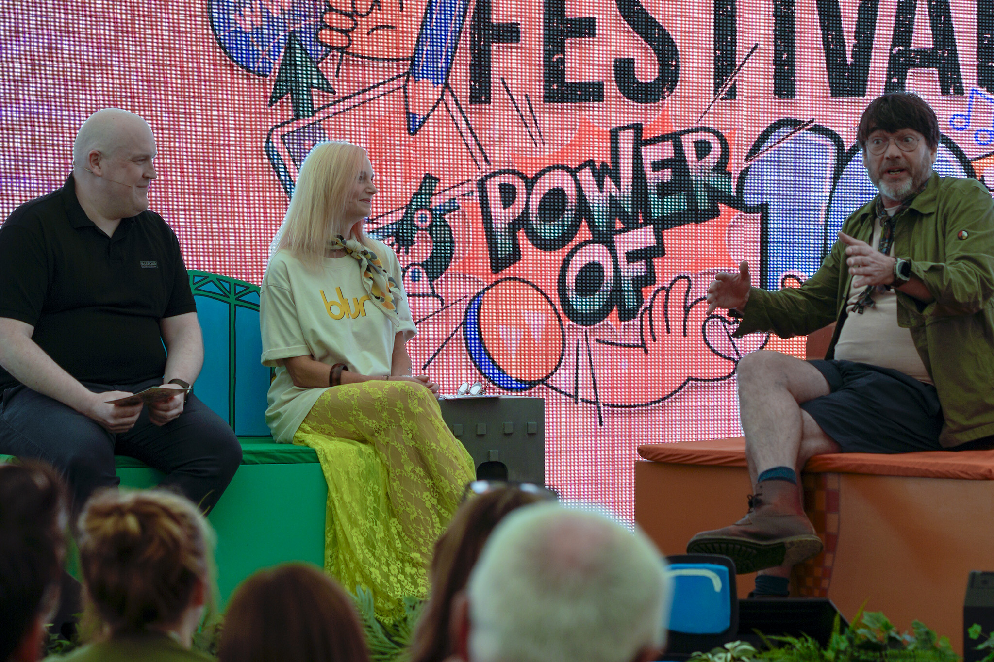 Innovation Festival 2026 - Alex James from Blur with Angela and Martin from Northumbrian Water