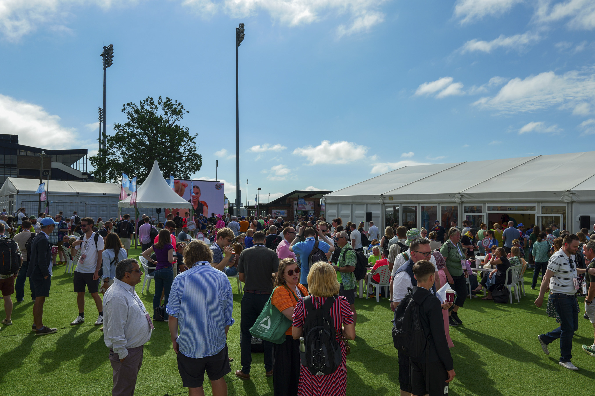 Innovation Festival 2026 - ATMOS - the main outside area of the Innovation Festival full of delegates